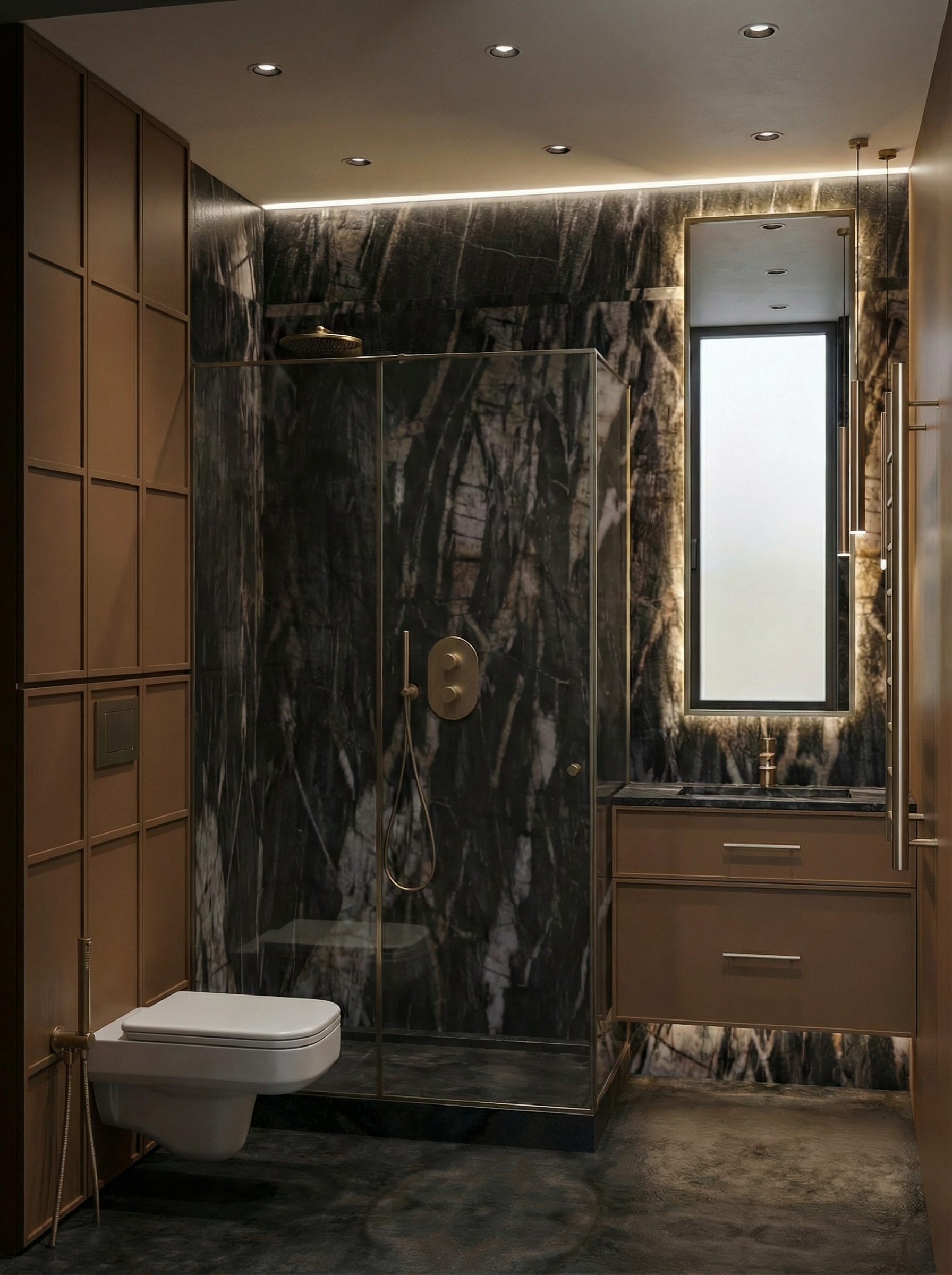 Дизайн ванной в стиле Минимализм — фото интерьера от нейросети RoomGPT