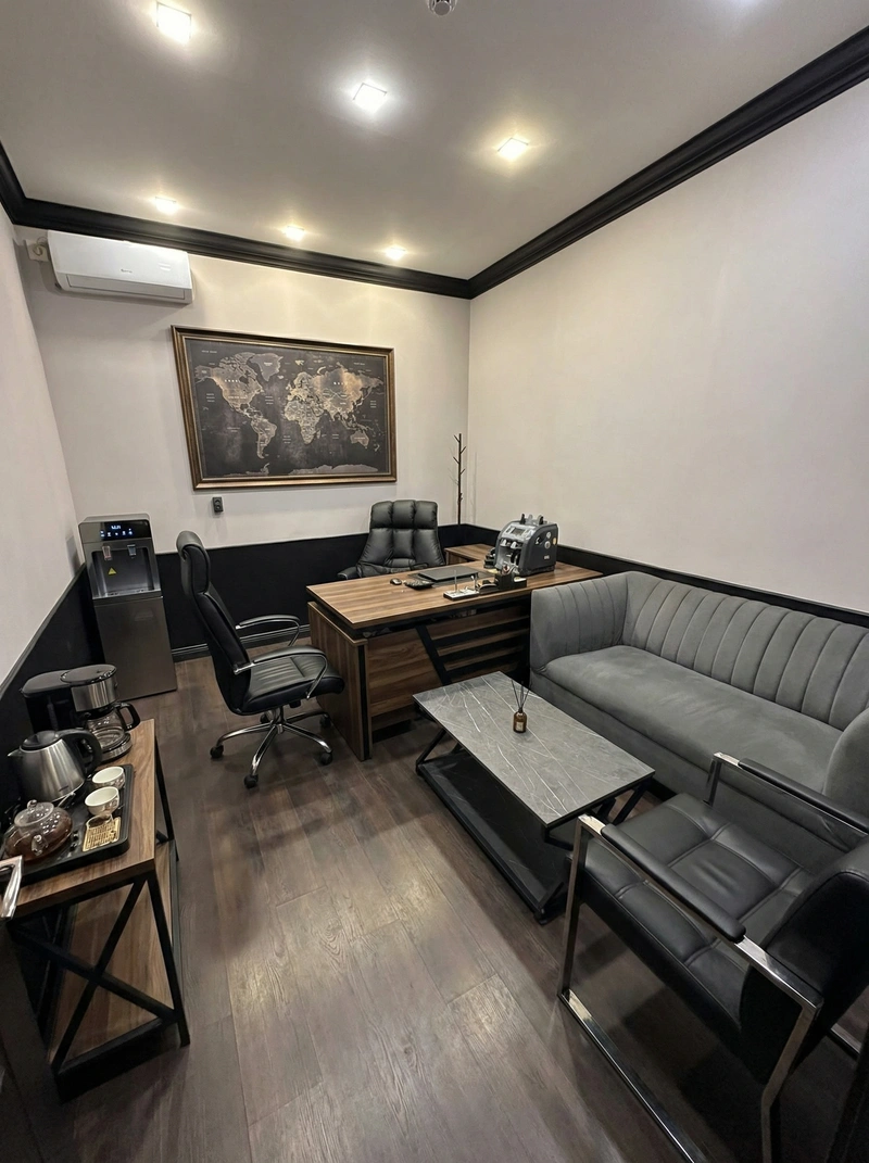 Дизайн интерьера в стиле Блэктэк — Кабинет от нейросети RoomGPT