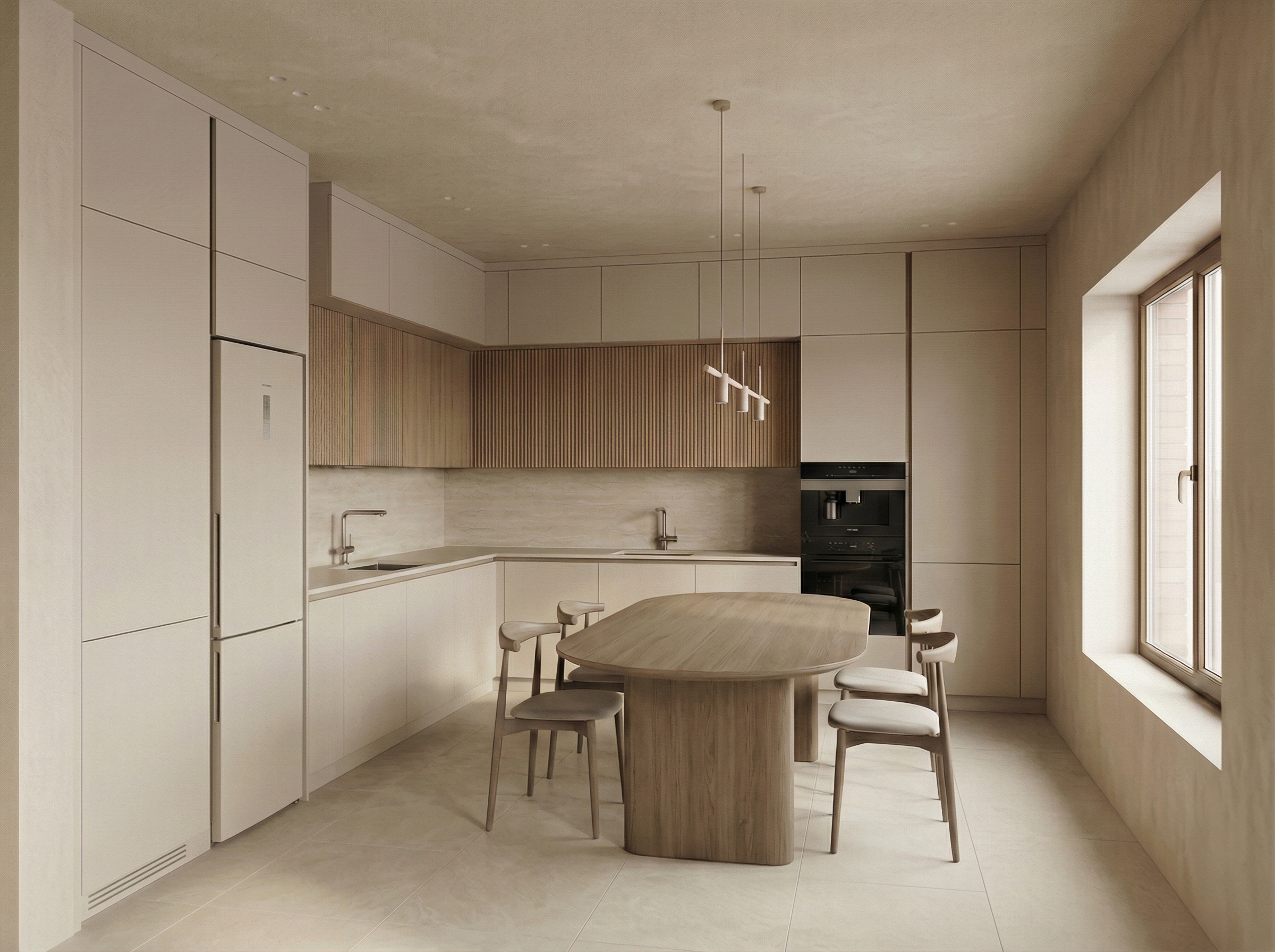 Дизайн кухни в стиле Минимализм — фото интерьера от нейросети RoomGPT