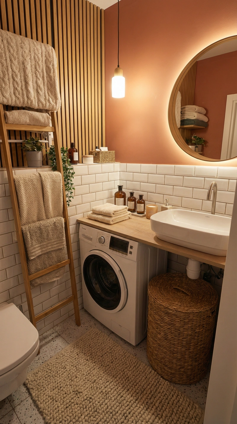 Дизайн интерьера в стиле Хюгге — Ванная от нейросети RoomGPT