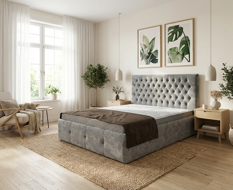 Дизайн интерьера в стиле Сканди — Спальня от нейросети RoomGPT