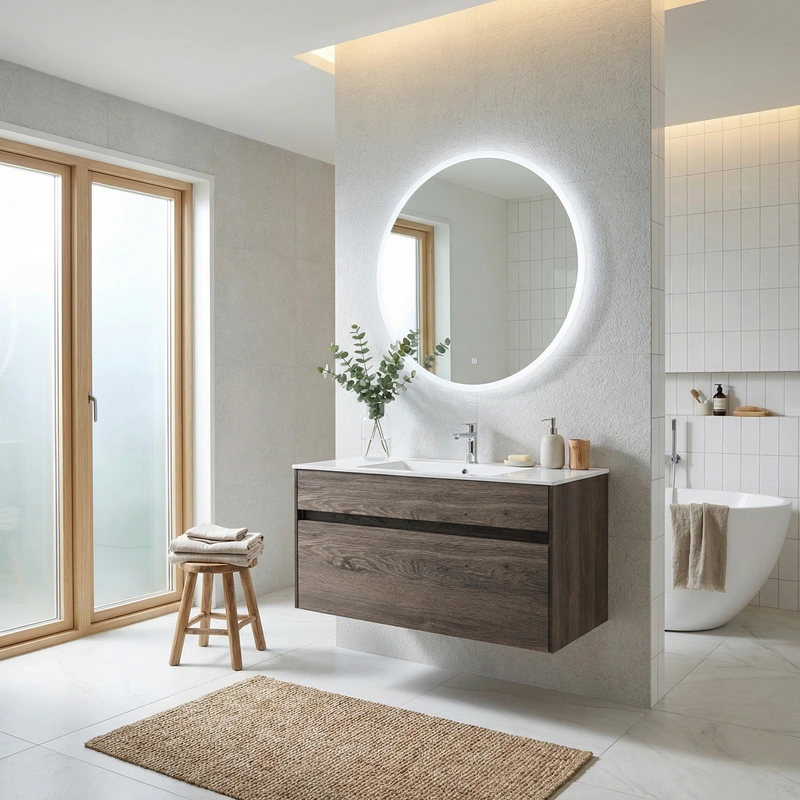 Дизайн интерьера в стиле Сканди — Ванная от нейросети RoomGPT