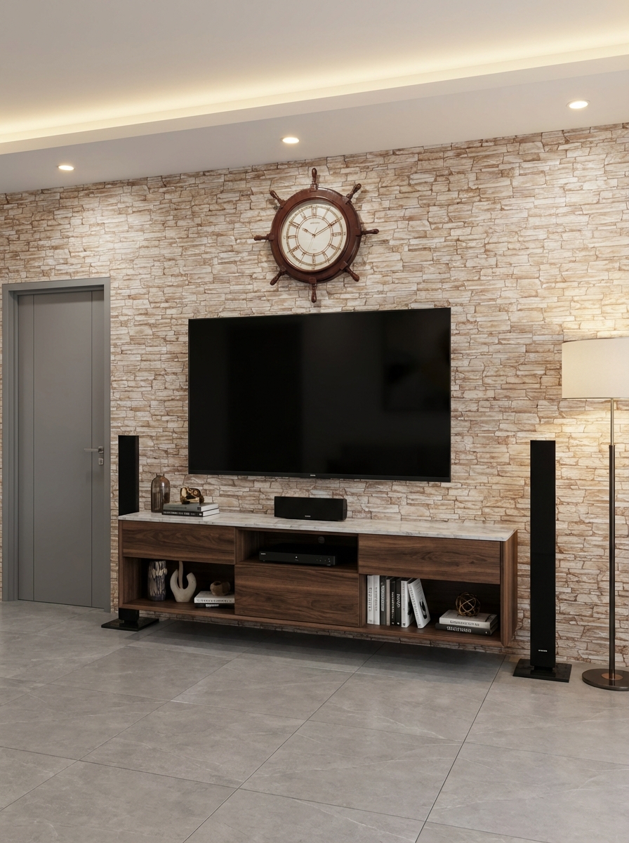 Дизайн гостиной в стиле Контемпорари — фото интерьера от нейросети RoomGPT