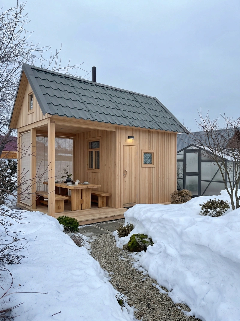 Дизайн гостиной в стиле Japandi — фото интерьера от нейросети RoomGPT