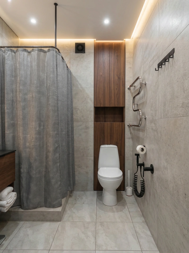 Дизайн ванной в стиле Без стиля — фото интерьера от нейросети RoomGPT