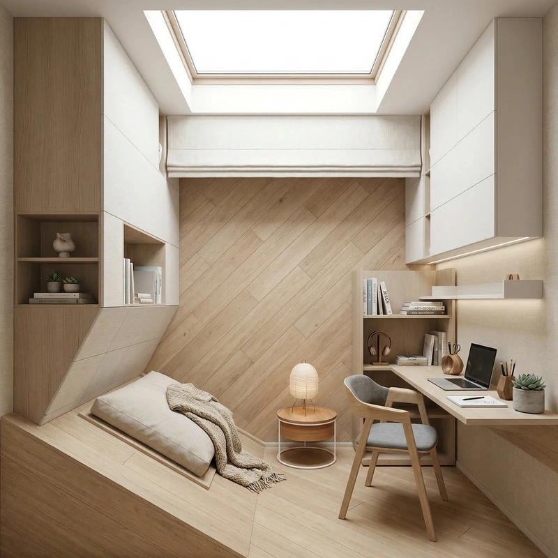 Дизайн детской в стиле Сканди — фото интерьера от нейросети RoomGPT