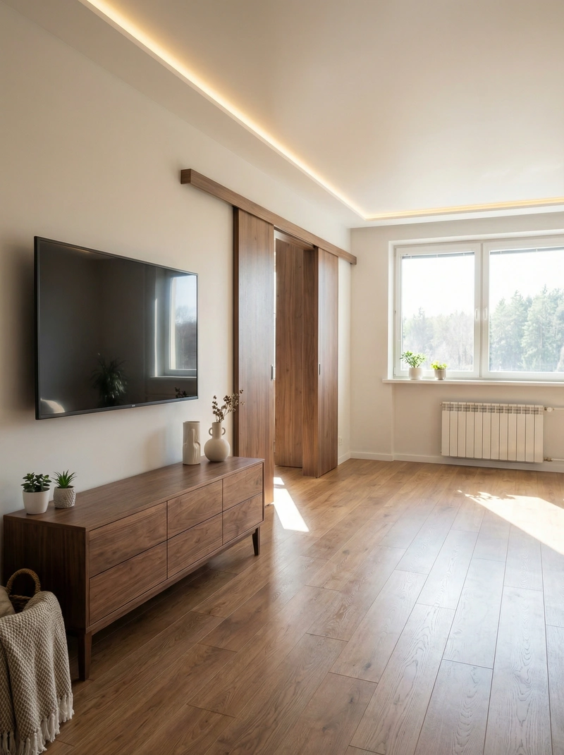 Дизайн интерьера в стиле Хюгге — Гостиная от нейросети RoomGPT