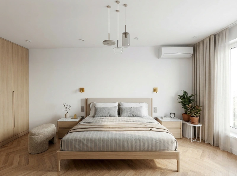 Дизайн спальни в стиле Классика — фото интерьера от нейросети RoomGPT