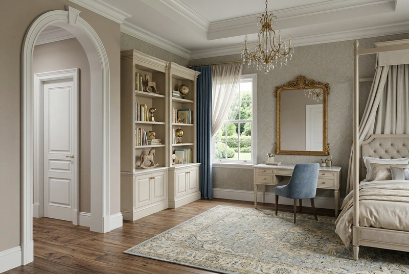 Дизайн интерьера в стиле Классика — Детская от нейросети RoomGPT