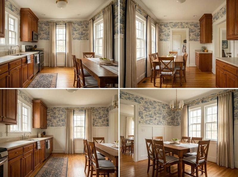 Дизайн интерьера в стиле Классика — Кухня от нейросети RoomGPT