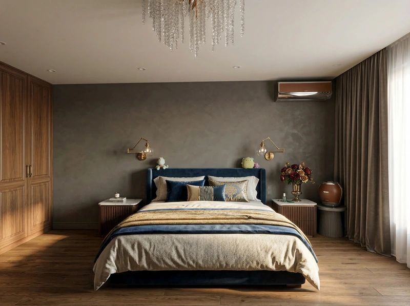 Дизайн спальни в стиле Классика — фото интерьера от нейросети RoomGPT