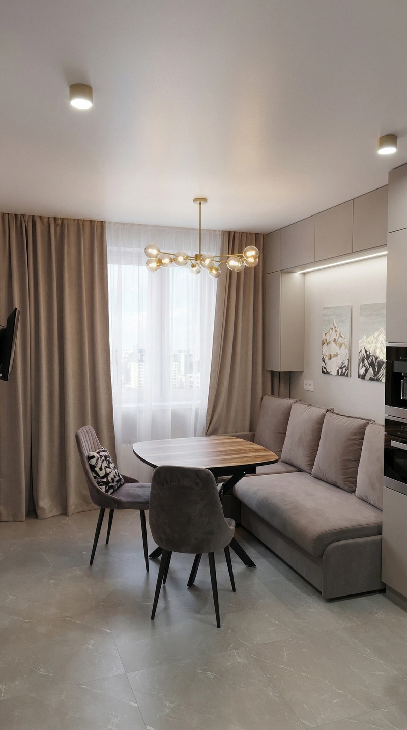 Дизайн кухни в стиле Минимализм — фото интерьера от нейросети RoomGPT