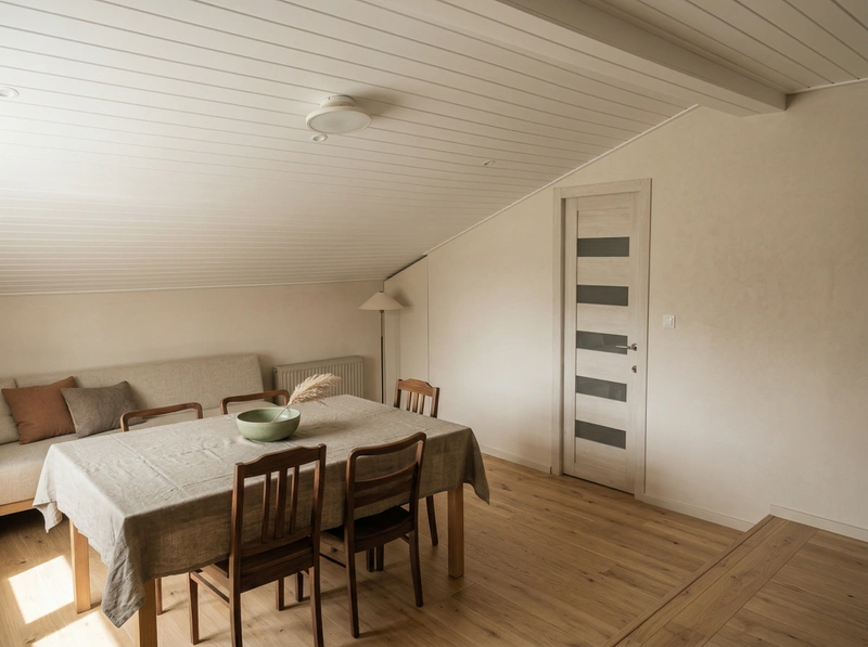 Дизайн гостиной в стиле Japandi — фото интерьера от нейросети RoomGPT