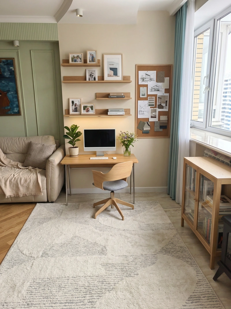 Дизайн интерьера в стиле Сканди — Гостиная от нейросети RoomGPT