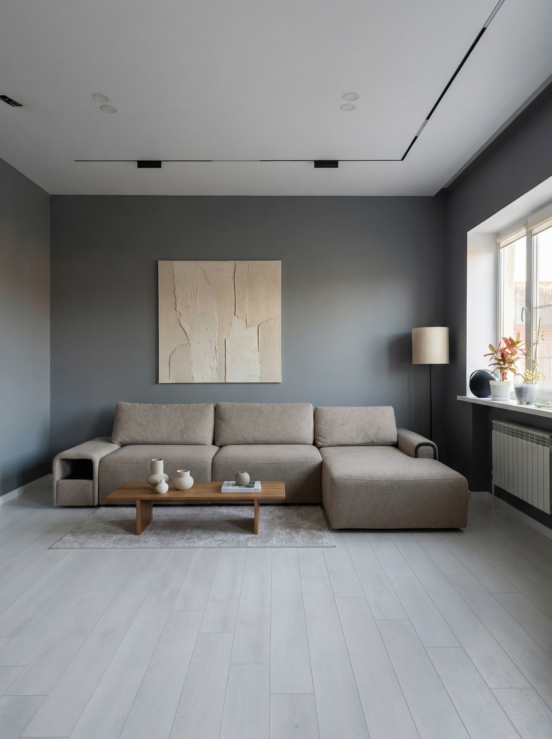 Дизайн гостиной в стиле Минимализм — фото интерьера от нейросети RoomGPT