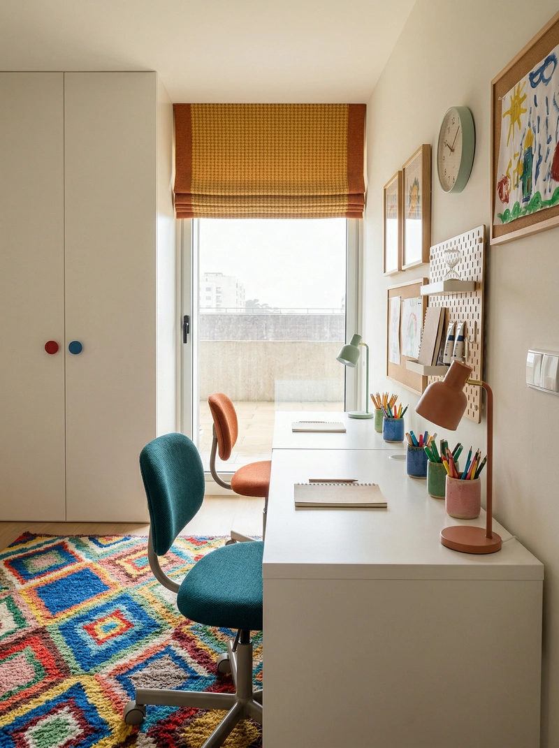 Дизайн интерьера в стиле Сканди — Детская от нейросети RoomGPT