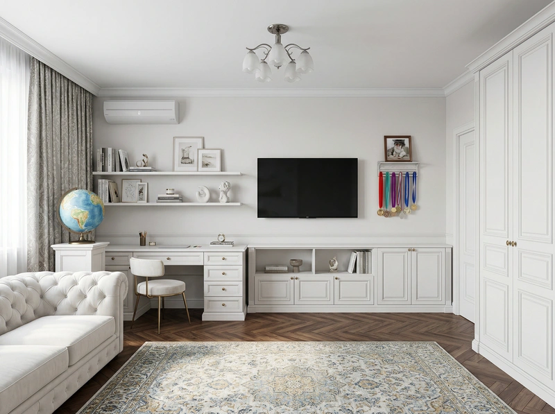 Дизайн интерьера в стиле Классика — Спальня от нейросети RoomGPT