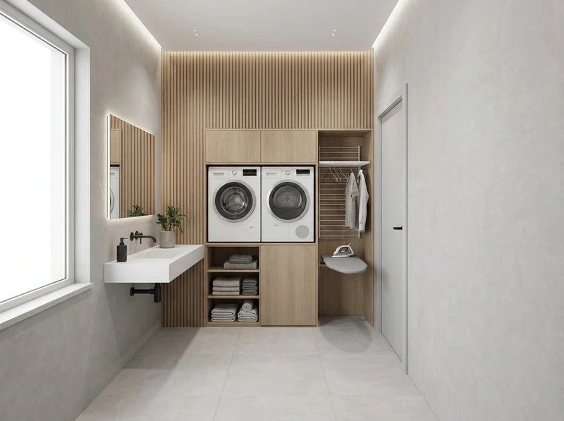 Дизайн интерьера в стиле Минимализм — Ванная от нейросети RoomGPT