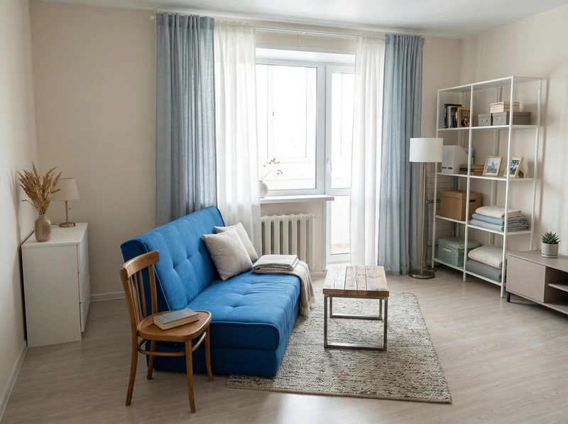 Дизайн спальни в стиле Без стиля — фото интерьера от нейросети RoomGPT