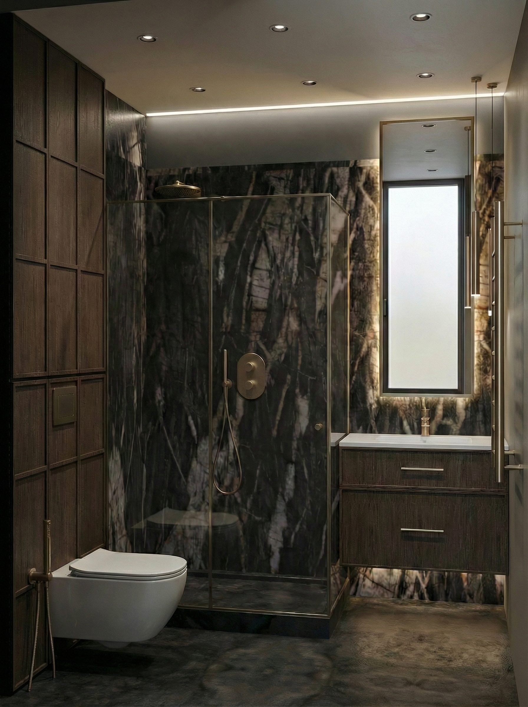 Дизайн ванной в стиле Минимализм — фото интерьера от нейросети RoomGPT