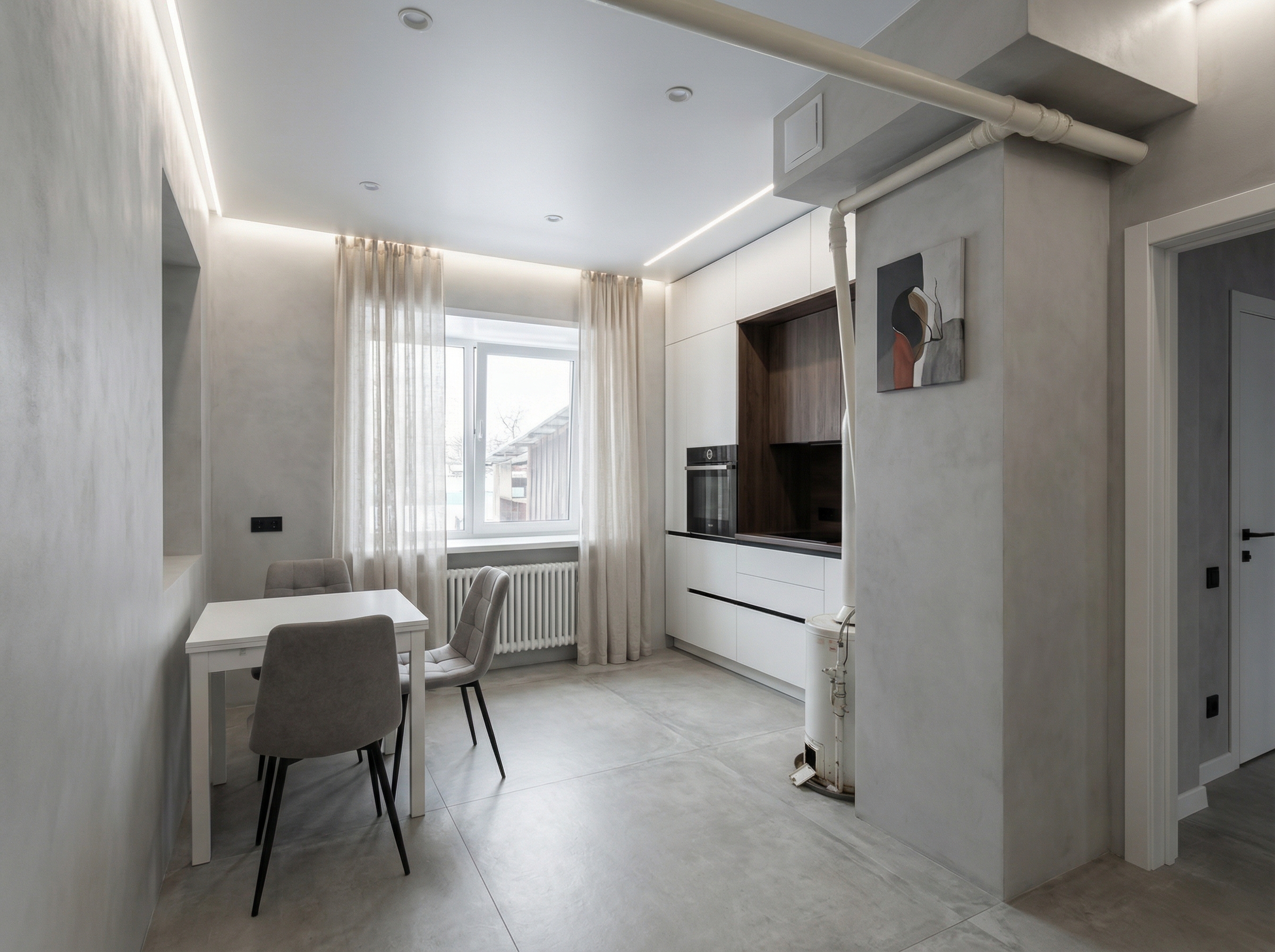 Дизайн кухни в стиле Минимализм — фото интерьера от нейросети RoomGPT