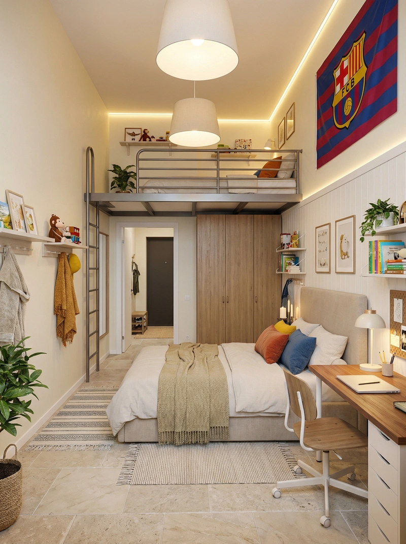 Дизайн интерьера в стиле Хюгге — Гостиная от нейросети RoomGPT