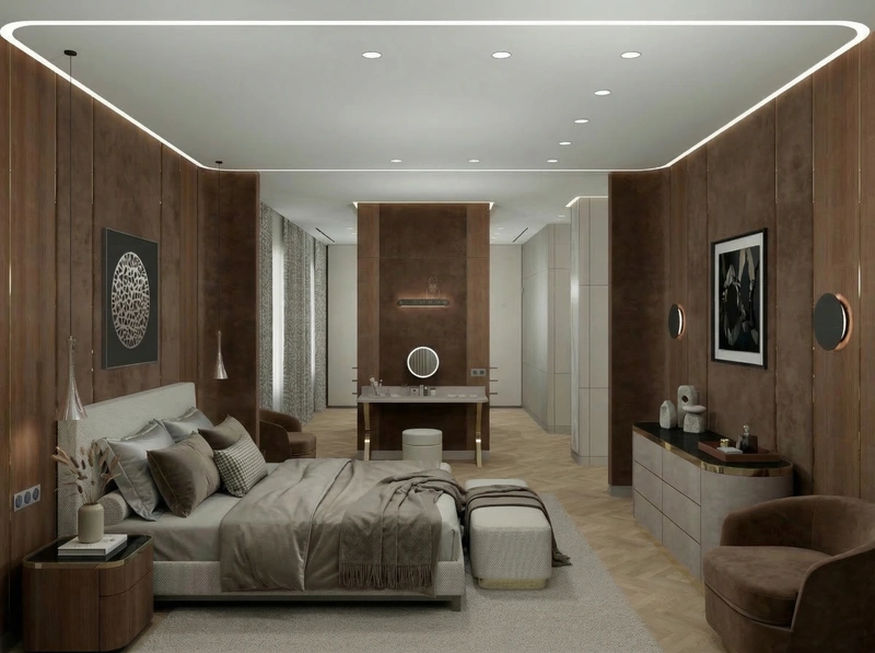 Дизайн гостиной в стиле Контемпорари — фото интерьера от нейросети RoomGPT