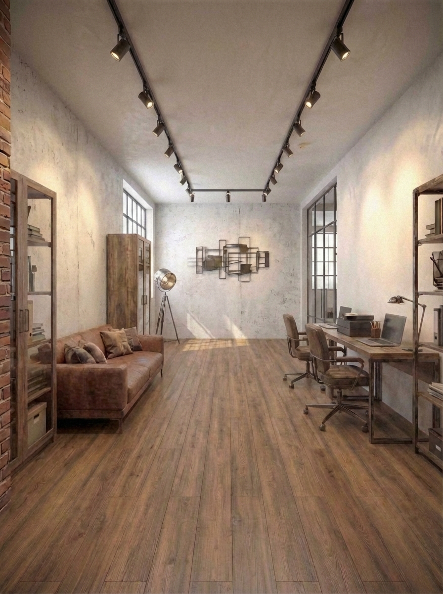 Дизайн гостиной в стиле Лофт — фото интерьера от нейросети RoomGPT