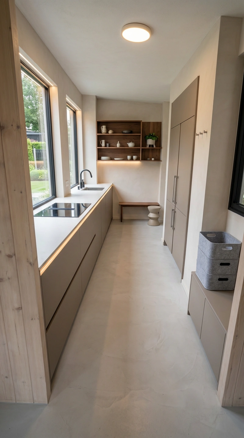 Дизайн интерьера в стиле Минимализм — Кухня от нейросети RoomGPT