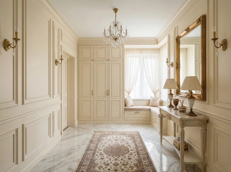 Дизайн интерьера в стиле Классика — Прихожая от нейросети RoomGPT