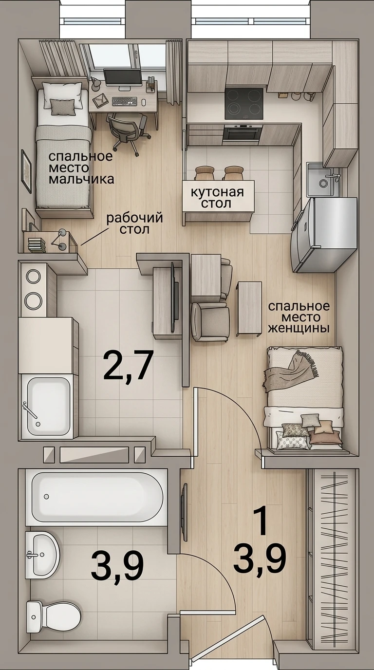 Дизайн участка в стиле Без стиля — фото от нейросети RoomGPT