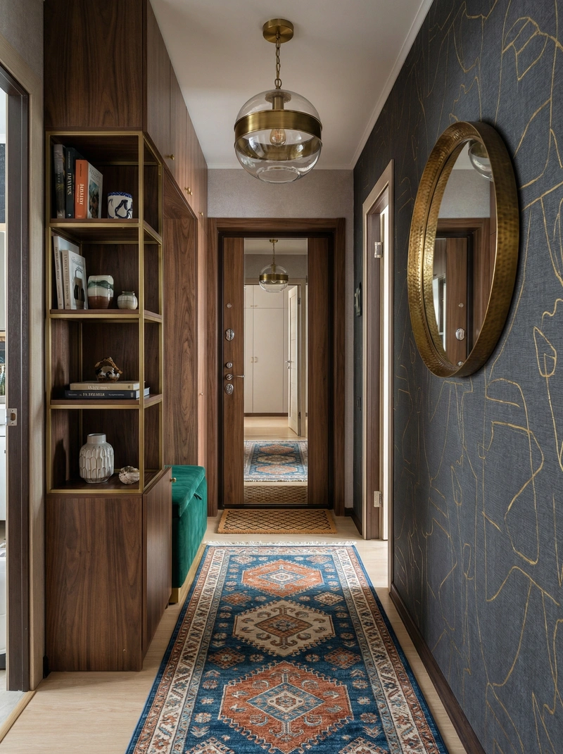 Дизайн интерьера в стиле Эклектика — Прихожая от нейросети RoomGPT