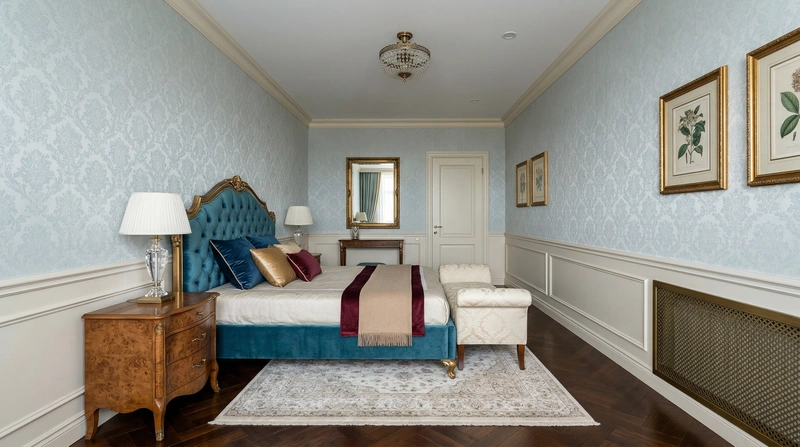 Дизайн интерьера в стиле Классика — Спальня от нейросети RoomGPT