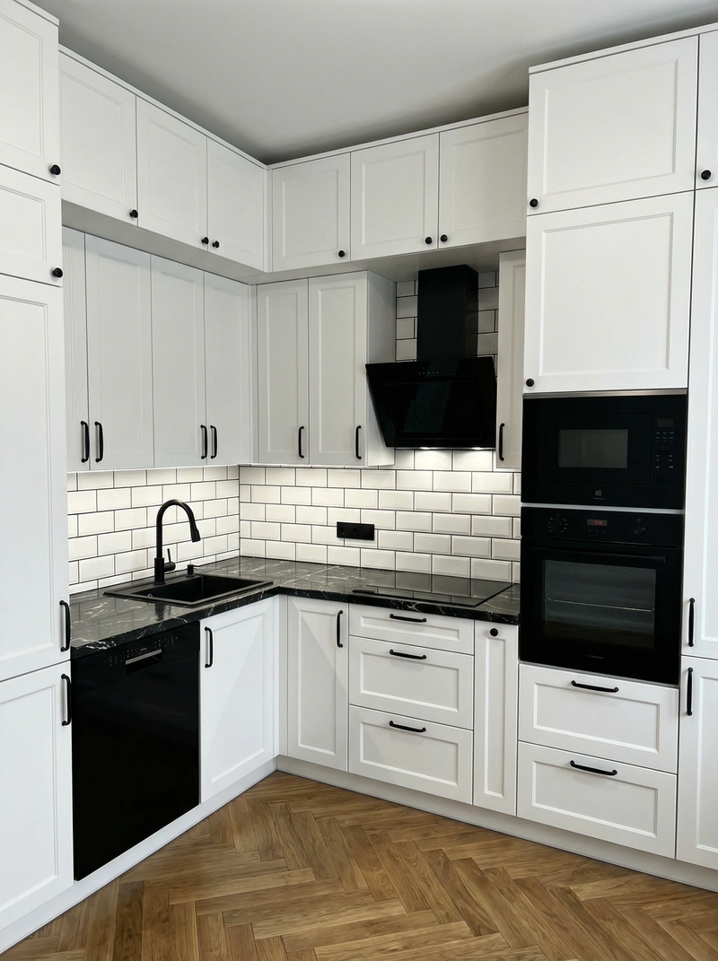 Дизайн интерьера в стиле Классика — Кухня от нейросети RoomGPT