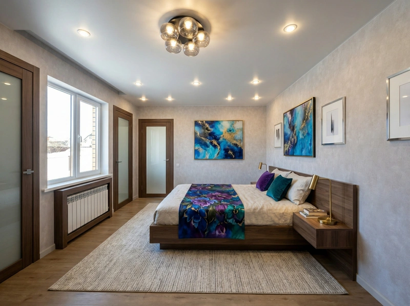 Дизайн спальни в стиле Минимализм — фото интерьера от нейросети RoomGPT