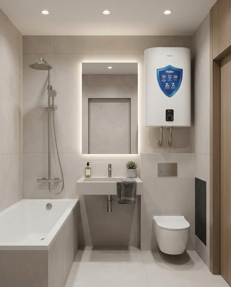 Дизайн ванной в стиле Минимализм — фото интерьера от нейросети RoomGPT