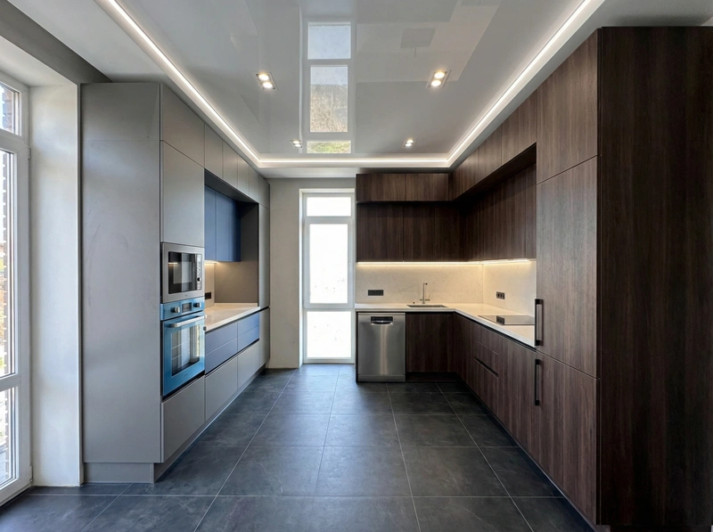 Дизайн интерьера в стиле Контемпорари — Кухня от нейросети RoomGPT