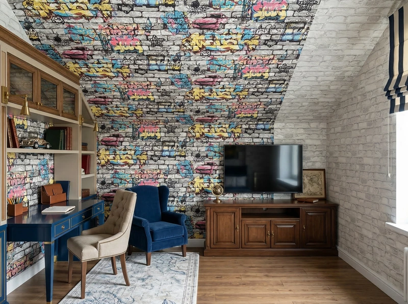 Дизайн детской в стиле Классика — фото интерьера от нейросети RoomGPT