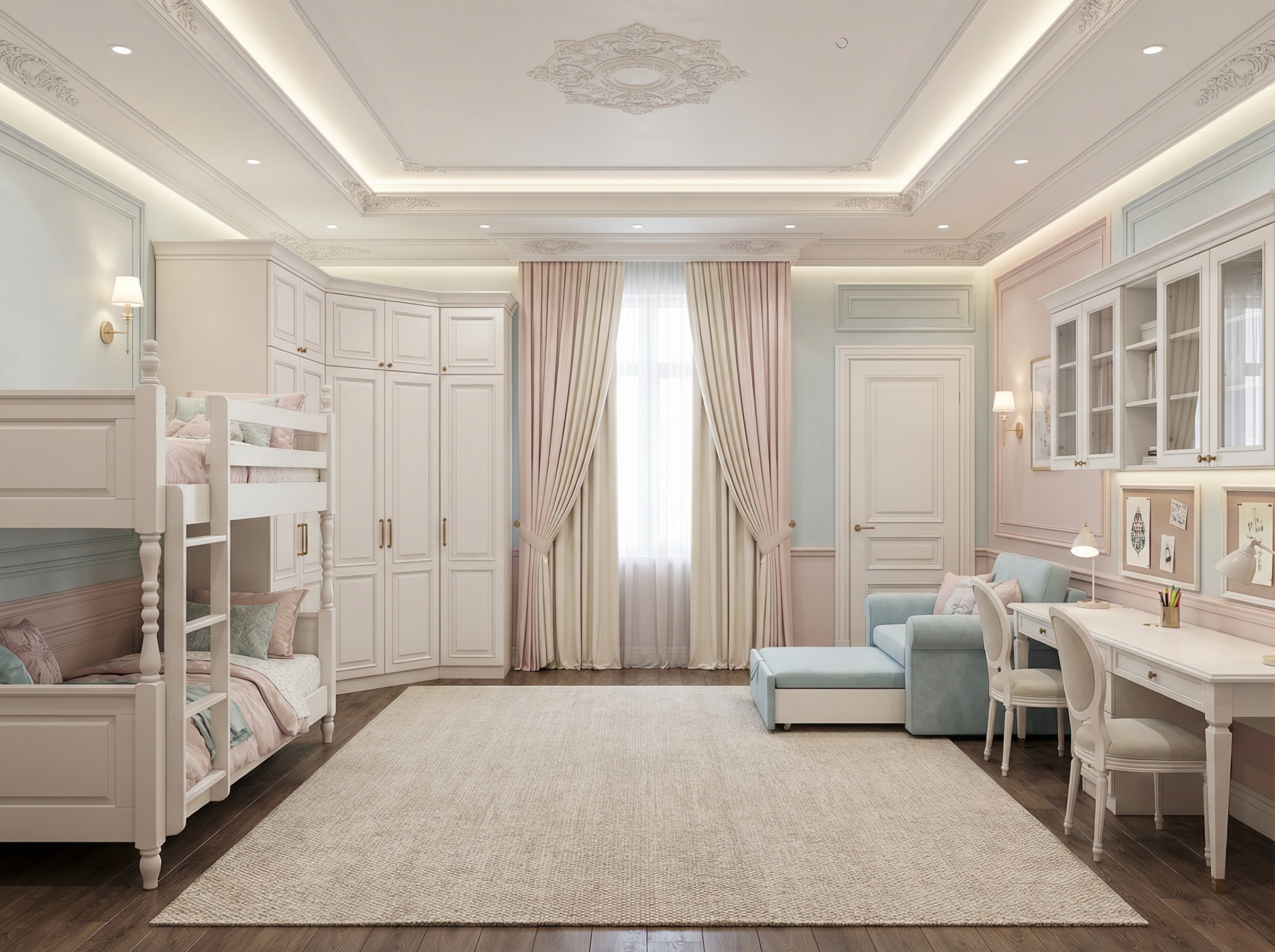 Дизайн спальни в стиле Классика — фото интерьера от нейросети RoomGPT