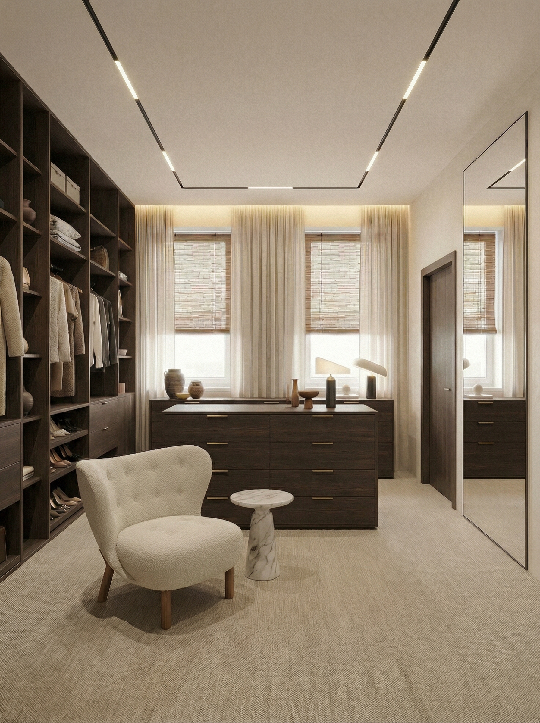 Дизайн гостиной в стиле Контемпорари — фото интерьера от нейросети RoomGPT