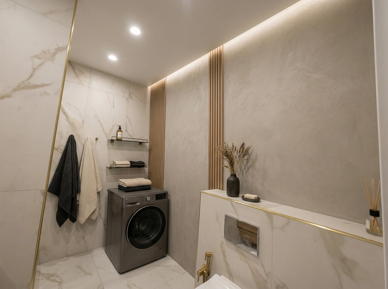 Дизайн ванной в стиле Минимализм — фото интерьера от нейросети RoomGPT