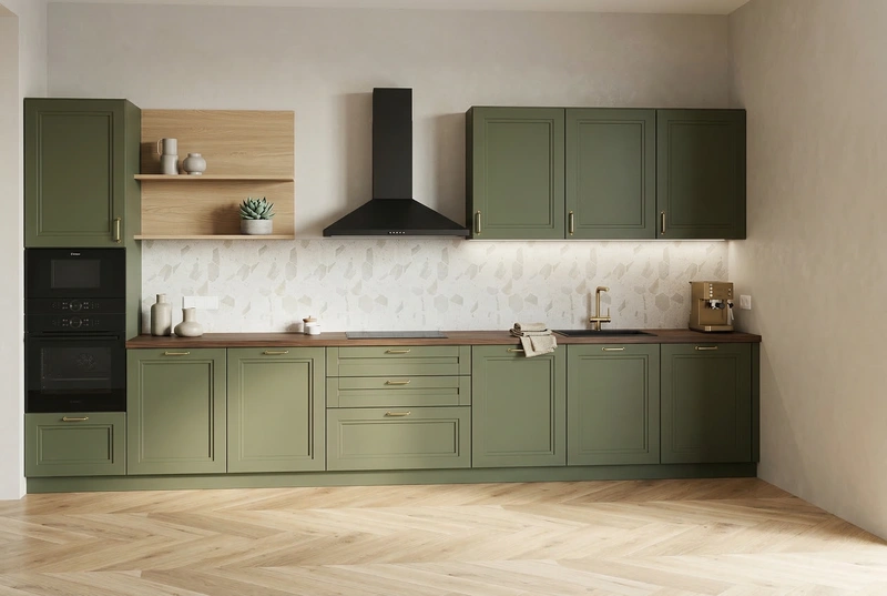 Дизайн кухни в стиле Сканди — фото интерьера от нейросети RoomGPT