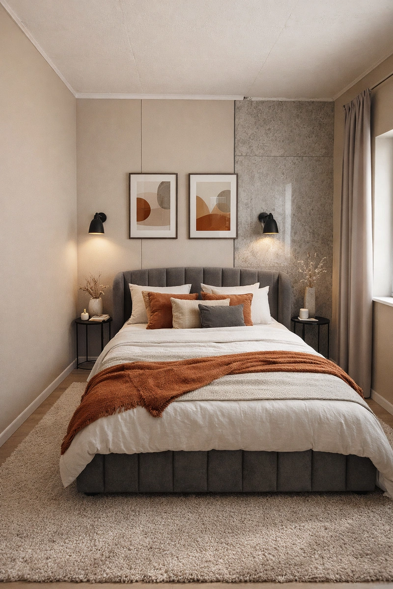 Дизайн интерьера в стиле Хюгге — Спальня от нейросети RoomGPT