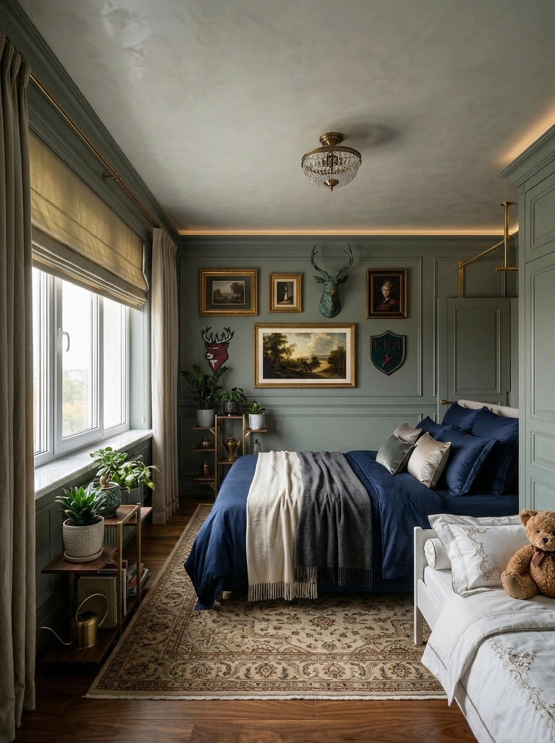 Дизайн интерьера в стиле Классика — Спальня от нейросети RoomGPT
