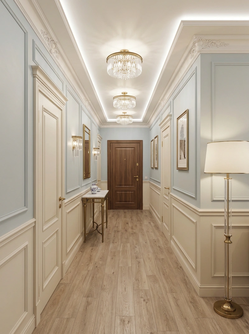 Дизайн интерьера в стиле Неоклассика — Прихожая от нейросети RoomGPT