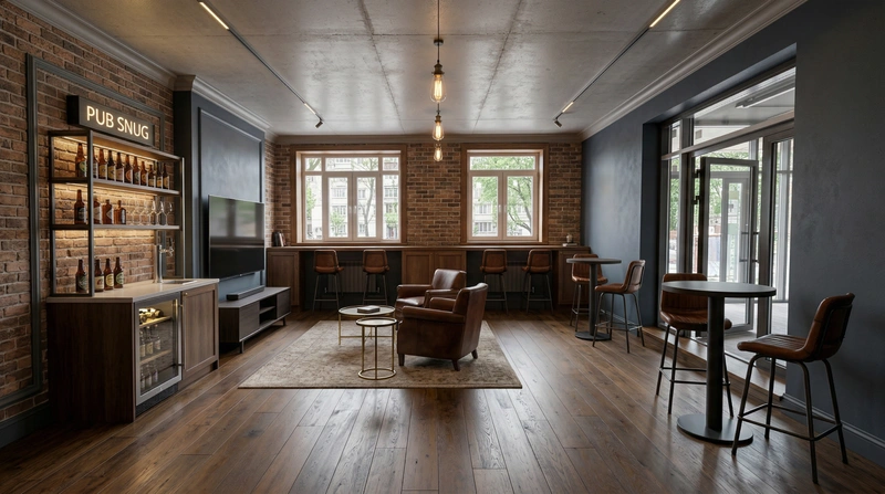 Дизайн гостиной в стиле Лофт — фото интерьера от нейросети RoomGPT