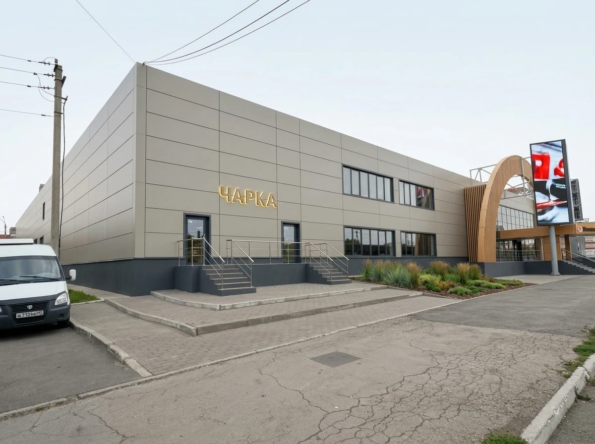 Дизайн фасада в стиле Хай-тек — Фасад от нейросети RoomGPT