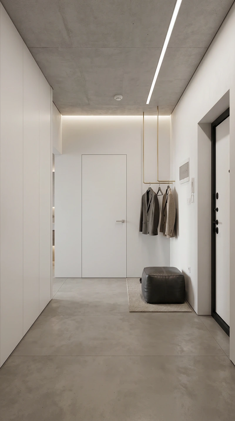 Дизайн интерьера в стиле Минимализм — Прихожая от нейросети RoomGPT