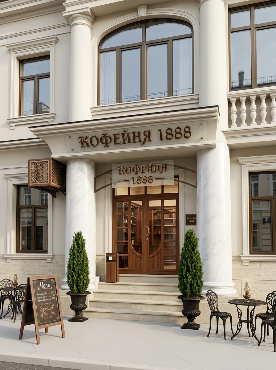 Дизайн фасада в стиле Неоклассика — Фасад от нейросети RoomGPT