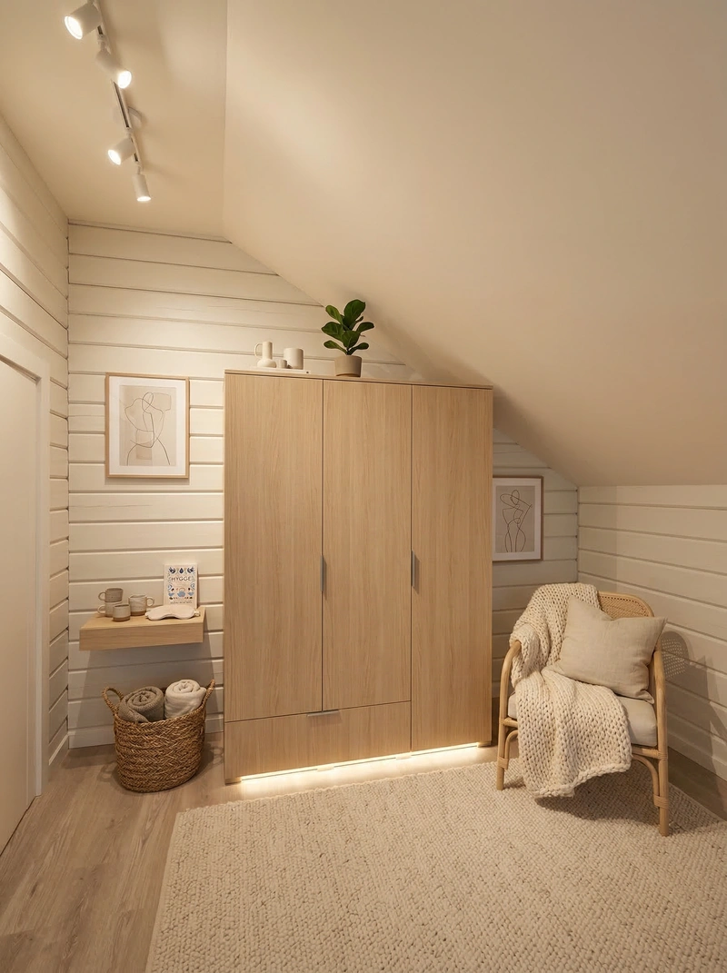 Дизайн интерьера в стиле Хюгге — Спальня от нейросети RoomGPT